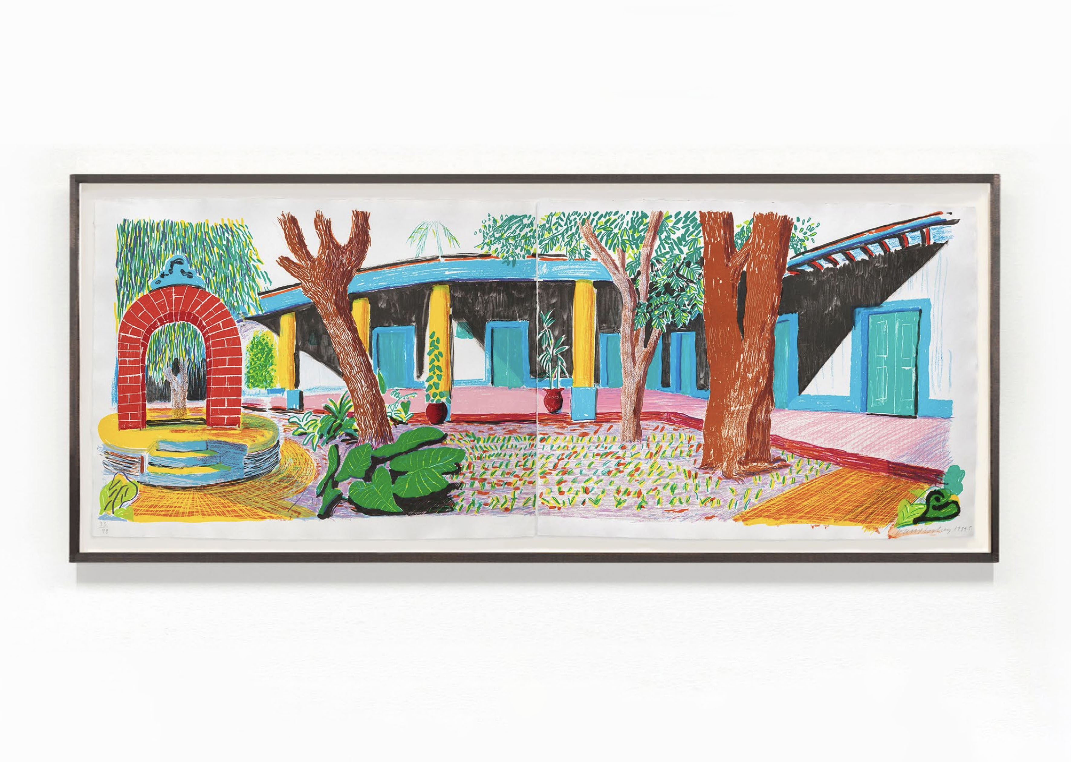 estampes Hotel Acatlán: Second Day (from Moving Focus) David Hockney